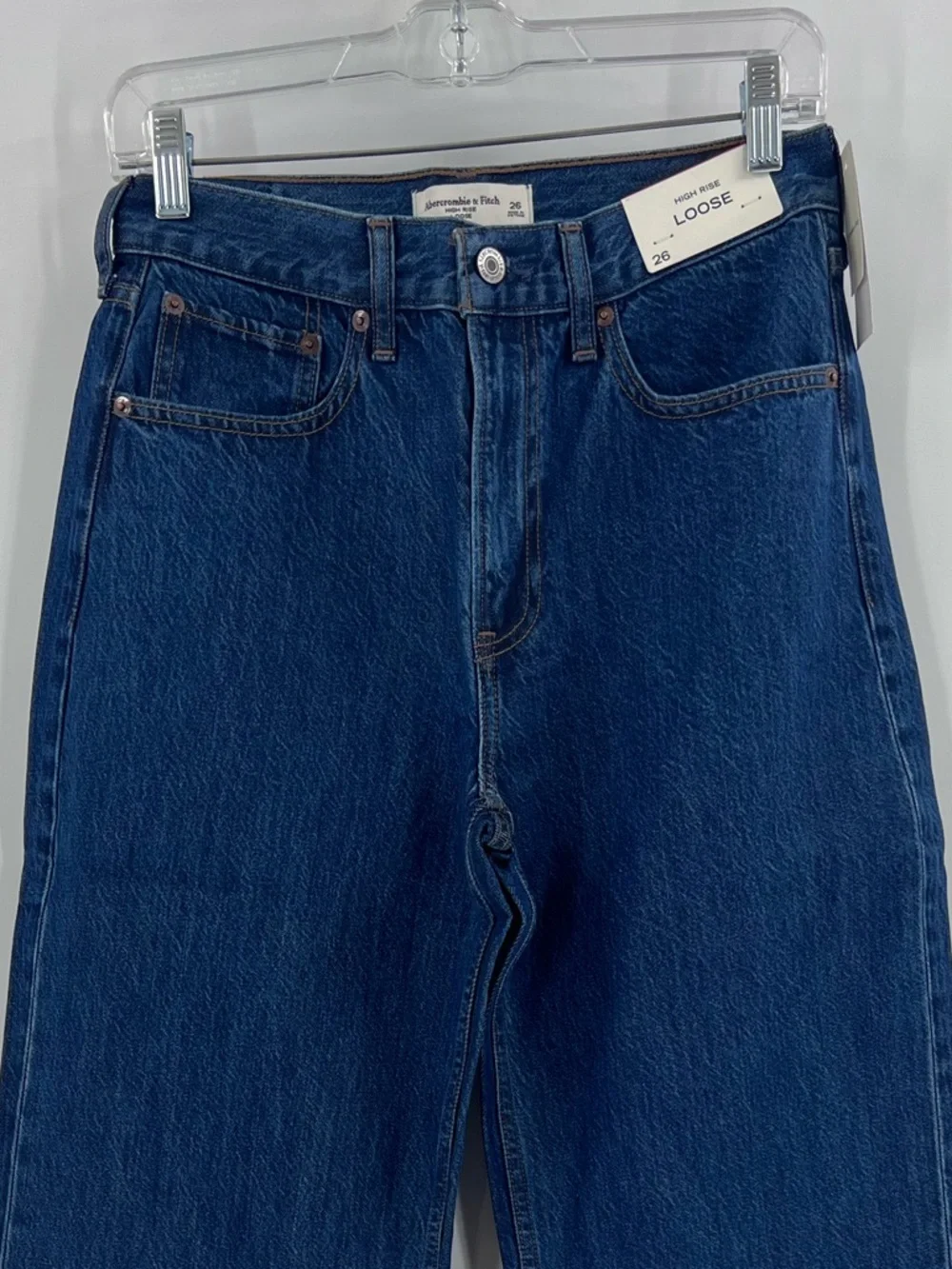 Abercrombie & Fitch high-rise loose jeans, size 26 - Picture 6 of 10